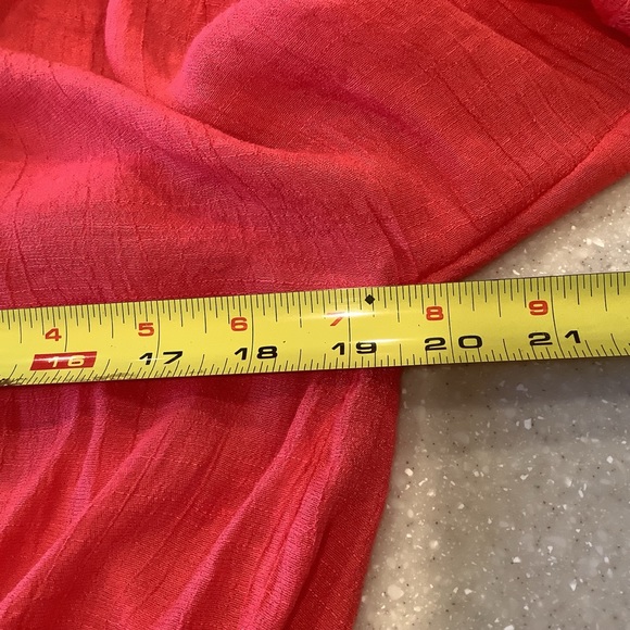 Signature by Robbie Bee Pink Shift Dress Size Large Embroidered and Lined - Picture 6 of 13